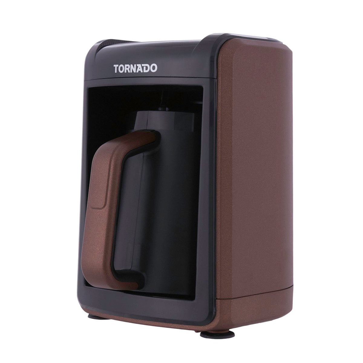 Tornado Turkish Coffee Maker 4 Cups, 535 Watt, Brown - TCME-100-MILK