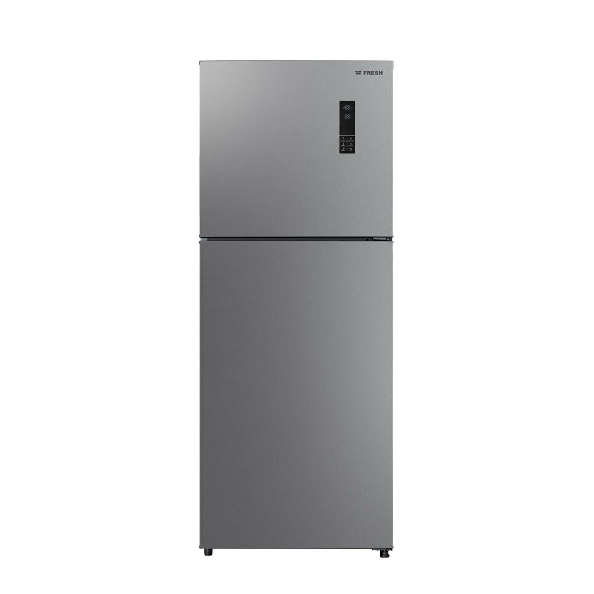 ثلاجة بفريزر علوي فريش ، سعة 471 لتر ، نوفروست ، لا ، فضي - FNT-MS580MWG
