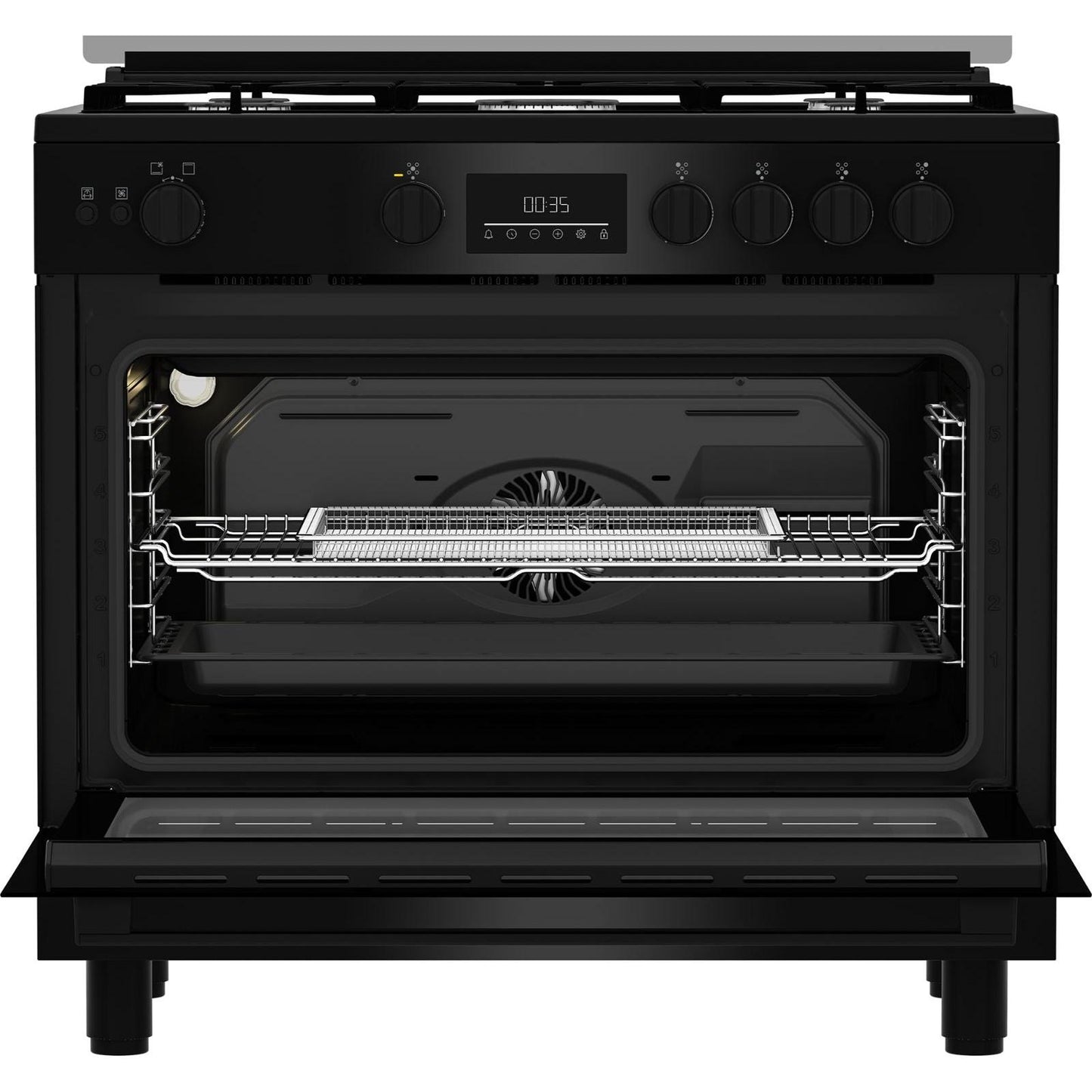بوتاجاز غاز بيكو ، عدد 5 شعلة ، اسود - BGGR 11225 GB