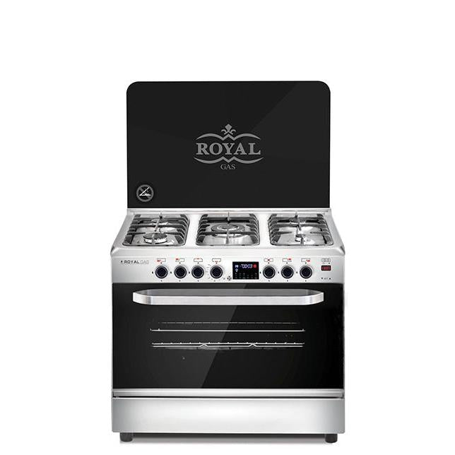 بوتاجاز غاز رويال Master Chef Pro ، عدد 5 شعلة ، اسود - 300