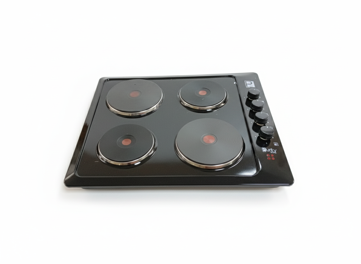 بيورتى مسطح كهرباء 60سم 4 بلاطه 6000وات اسود HPT601BLE – Electric Hob 4 hot plates