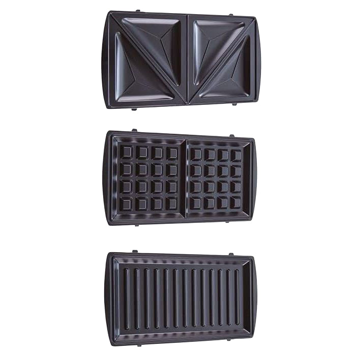 Mienta Sandwich Maker 3 Plates 750W Black - SM27409A