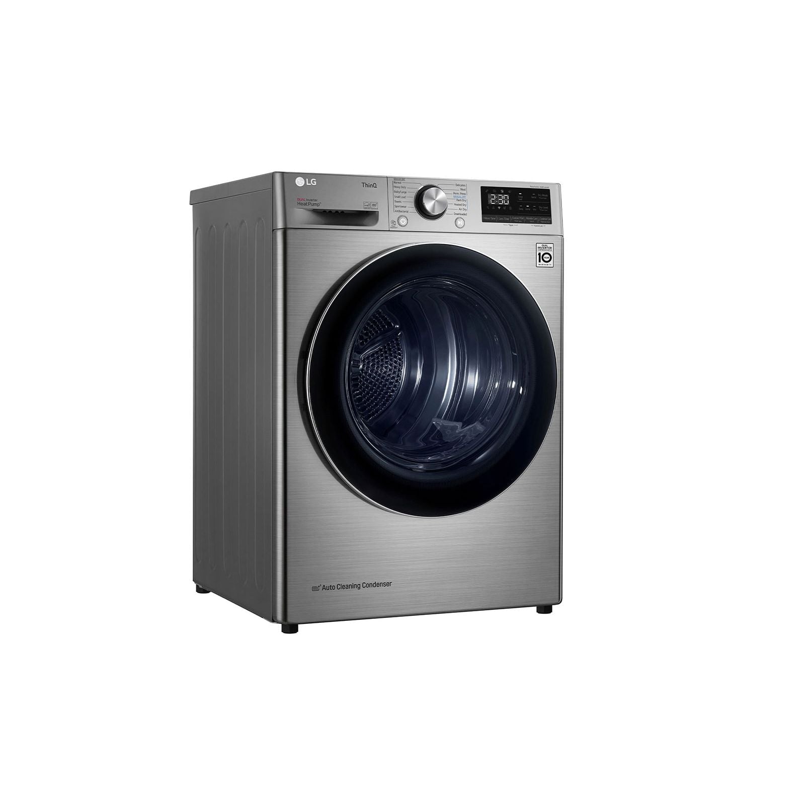 مجفف ملابس ال جي ، سعة 10.1 لتر ، بلاتنيوم - RH10V9PV2W