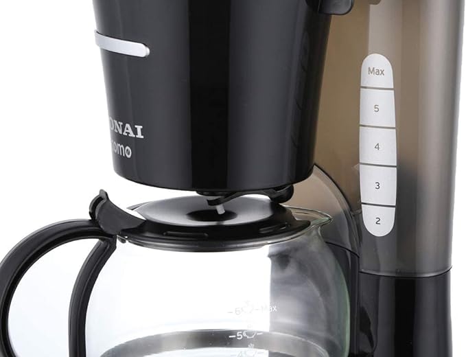 ماكينة قهوة سوناي كومو ، سعة 6 كوب ، 6 كوب ، 700 وات ، اسود - SH-1204
