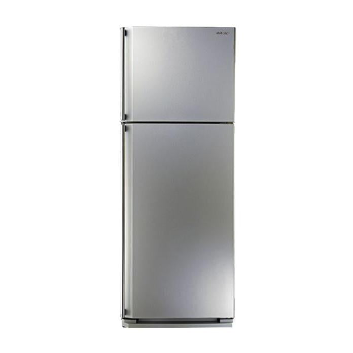 ثلاجة فريزر علوي شارب SJ-48C(SL) ، سعة 385 لتر ، نوفروست ، لا ، فضي