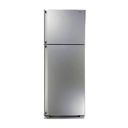 ثلاجة فريزر علوي شارب SJ-48C(SL) ، سعة 385 لتر ، نوفروست ، لا ، فضي