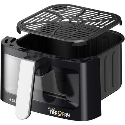 اير فراير ديجيتال بلاك اند ديكر AF4500 ، اسود - Aro Fry