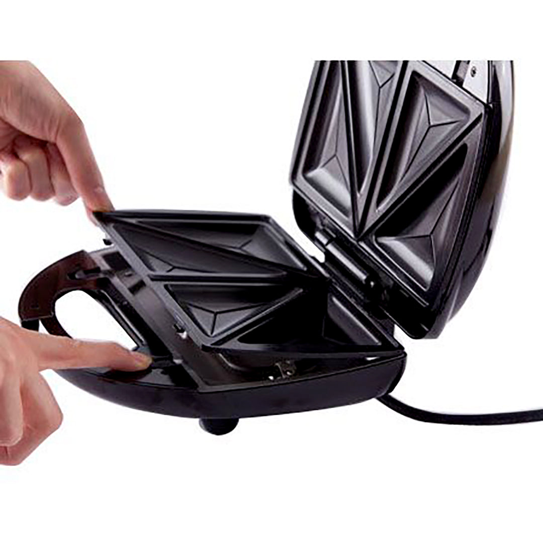 Mienta Sandwich Maker 3 Plates 750W Black - SM27409A
