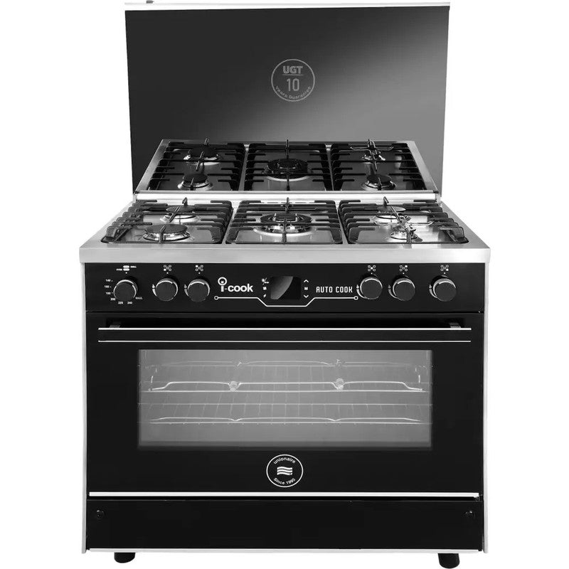 بوتاجاز غاز يونيون اير i-Cook Auto Cook ، عدد 5 شعلة ، ستانلس ستيل