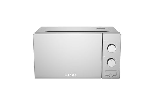 ميكروويف بشواية فريش FMW-20MC-SM ، سعة 20 لتر ، 700 وات ، فضي ميرور