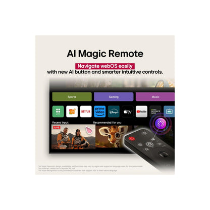 تلفزيون سمارت ال جي ، مقاس 77 بوصة ، OLED ، دقة 4K UHD ، ببسريفر داخلي