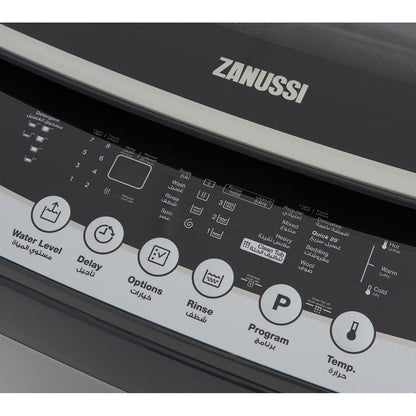 غسالة فول اتوماتيك زانوسي ، سعة 10 كجم ، فضي - ZWT10710S