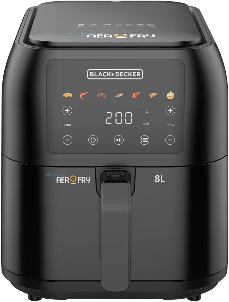 Black Decker Digital Air Fryer 8L 1700W SAF80-B5