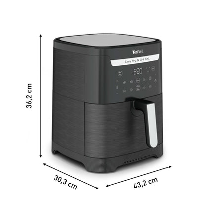 Easy Fry & Grill XXL Digital Tefal Air Fryer, 6.5 Liters, 1800 Watt, Black - EY8018EG