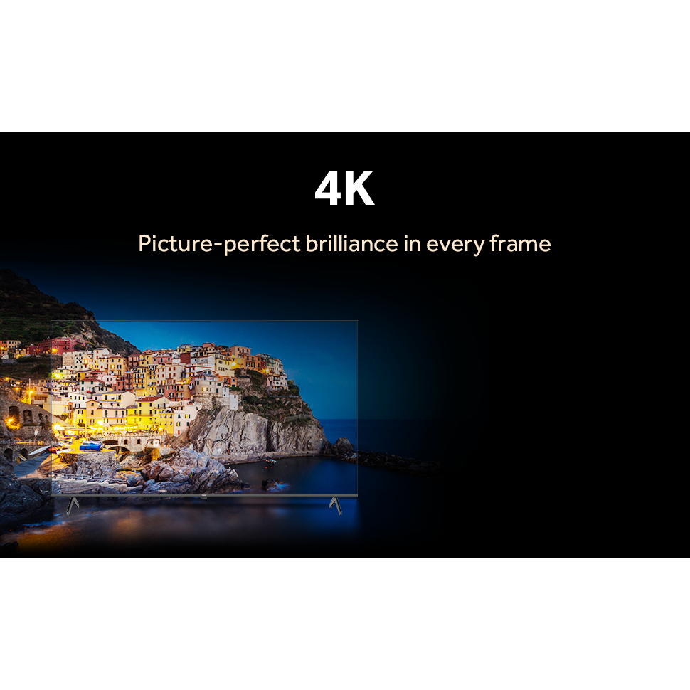 تلفزيون سمارت هاير ، مقاس 55 بوصة ، ليد ، دقة 4K UHD ، ببسريفر داخلي - H55K80EU