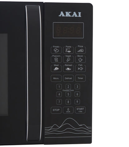 ميكرويف بشواية اكاي ، سعة 30 لتر ، 1200 وات ، اسود - 53136-AK-20