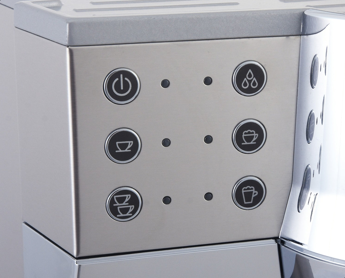 ماكينة اسبريسو ديلونجي ، سعة 2 كوب ، 1450 وات ، فضي - EC 850.M