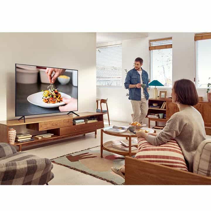 تلفزيون سمارت سامسونج ، مقاس 43 بوصة ، ليد ، دقة 4K UHD ، ببريسفر داخلي - 43CU7000