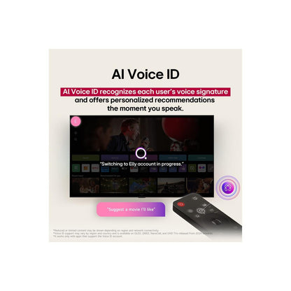 تلفزيون سمارت إل جي ، مقاس 65 بوصة ، QNED ، دقة 4K UHD ، ببسريفر داخلي - 65QNED70A6A