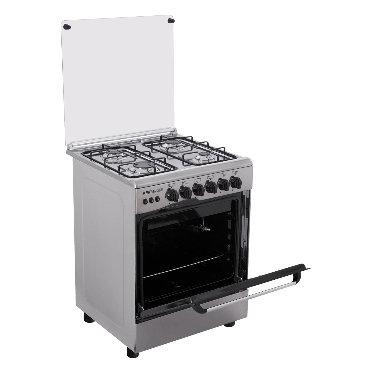 بوتاجاز غاز رويال SP60ESS ، عدد 4 شعلة ، ستانلس ستيل