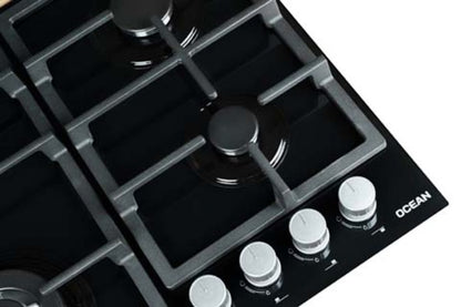 بوتاجاز بلت ان مسطح غاز اوشن - OGGHF 64 NI PRO SV, اسود, 4, 60 سم