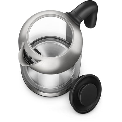 كاتل كهرباء زجاج فيليبس سيريس 5000، سعة 1.7 لتر ، 1850 وات ، اسود وفضي - HD9339-81