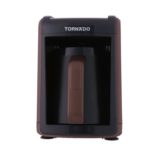 Tornado Turkish Coffee Maker 4 Cups, 535 Watt, Brown - TCME-100-MILK