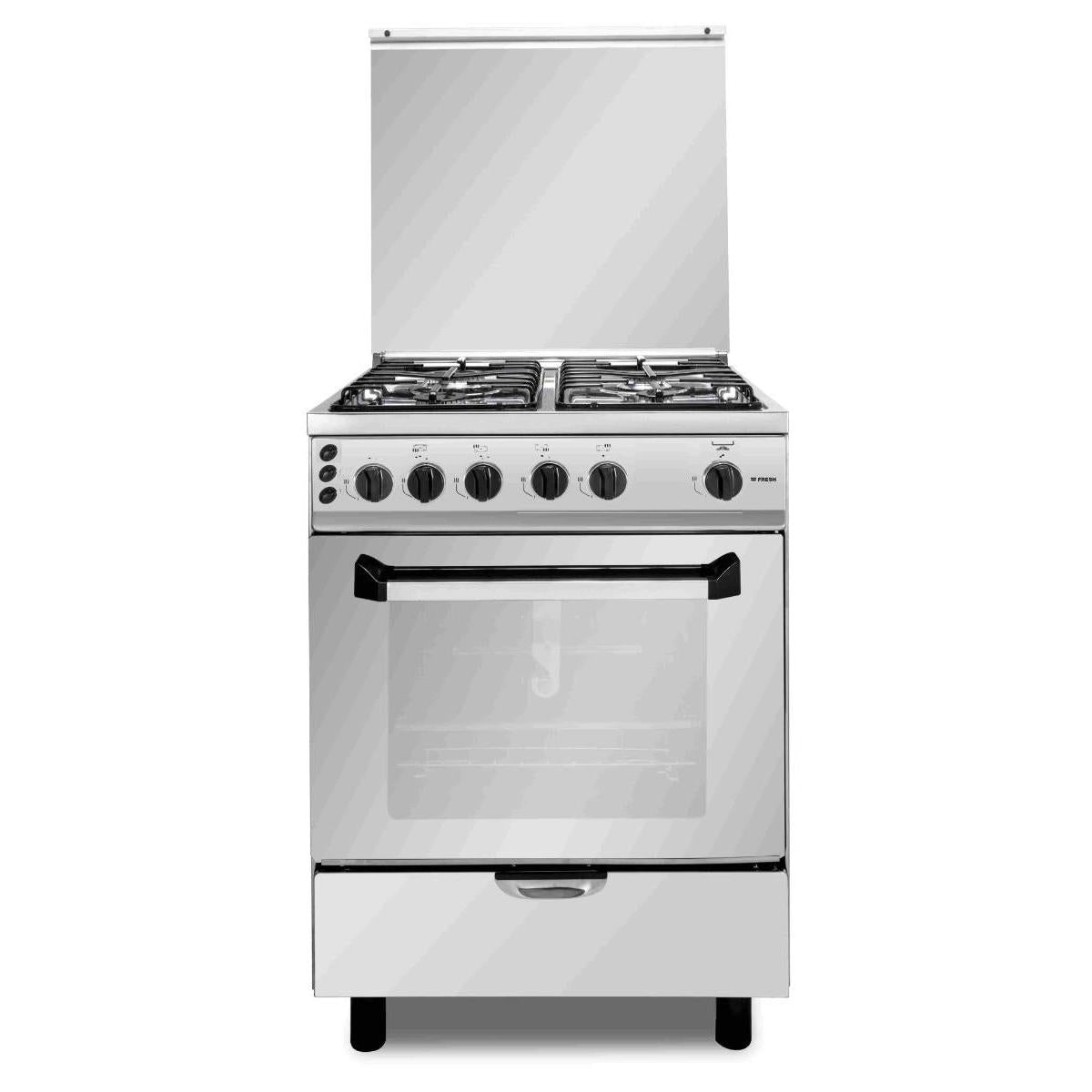 بوتجاز غاز فريش Plaza 17280 ، عدد 4 شعلة ، اسود