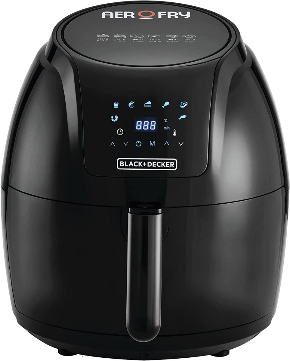 Air Fryer Digital Black+Decker, Capacity 5.6 Liter, 1800 Watt, Black - AF625-B5