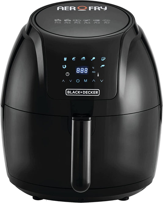 Air Fryer Digital Black+Decker, Capacity 5.6 Liter, 1800 Watt, Black - AF625-B5