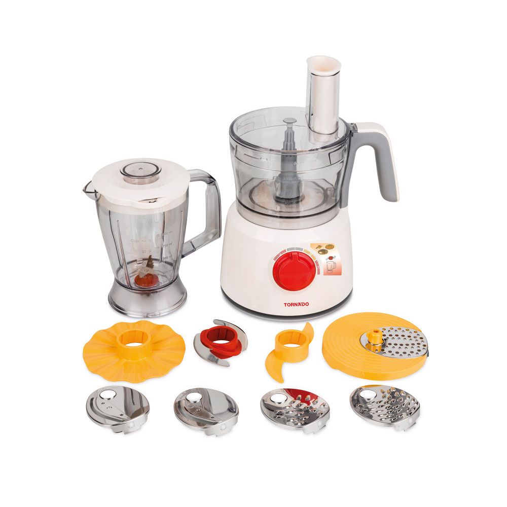 Tornado Food Processor 1000 Watt White - TFP1000CC