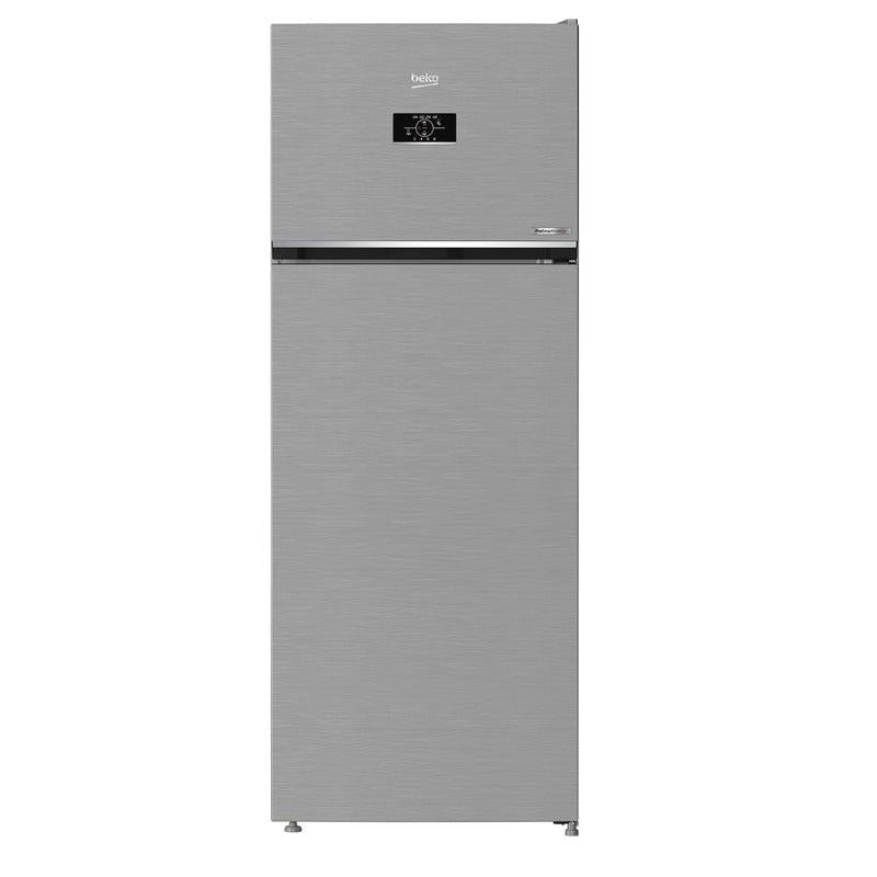 ثلاجة بيكو نوفروست، فريزر علوي - RDNE455M20XBIDEG، مع خلاط ، سعة 1.5 لتر، 600 وات - TBN 62608 W, فضي, 406 لتر