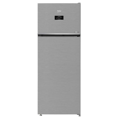 ثلاجة بيكو نوفروست، فريزر علوي - RDNE455M20XBIDEG، مع خلاط ، سعة 1.5 لتر، 600 وات - TBN 62608 W, فضي, 406 لتر