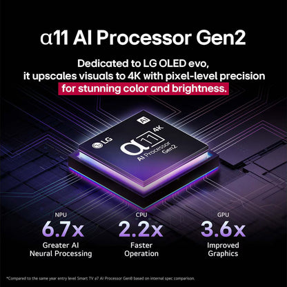 تلفزيون سمارت ال جي ، مقاس 83 بوصة ، ليد ، دقة 4K UHD ، ببريسفر داخلي - OLED83G56LA
