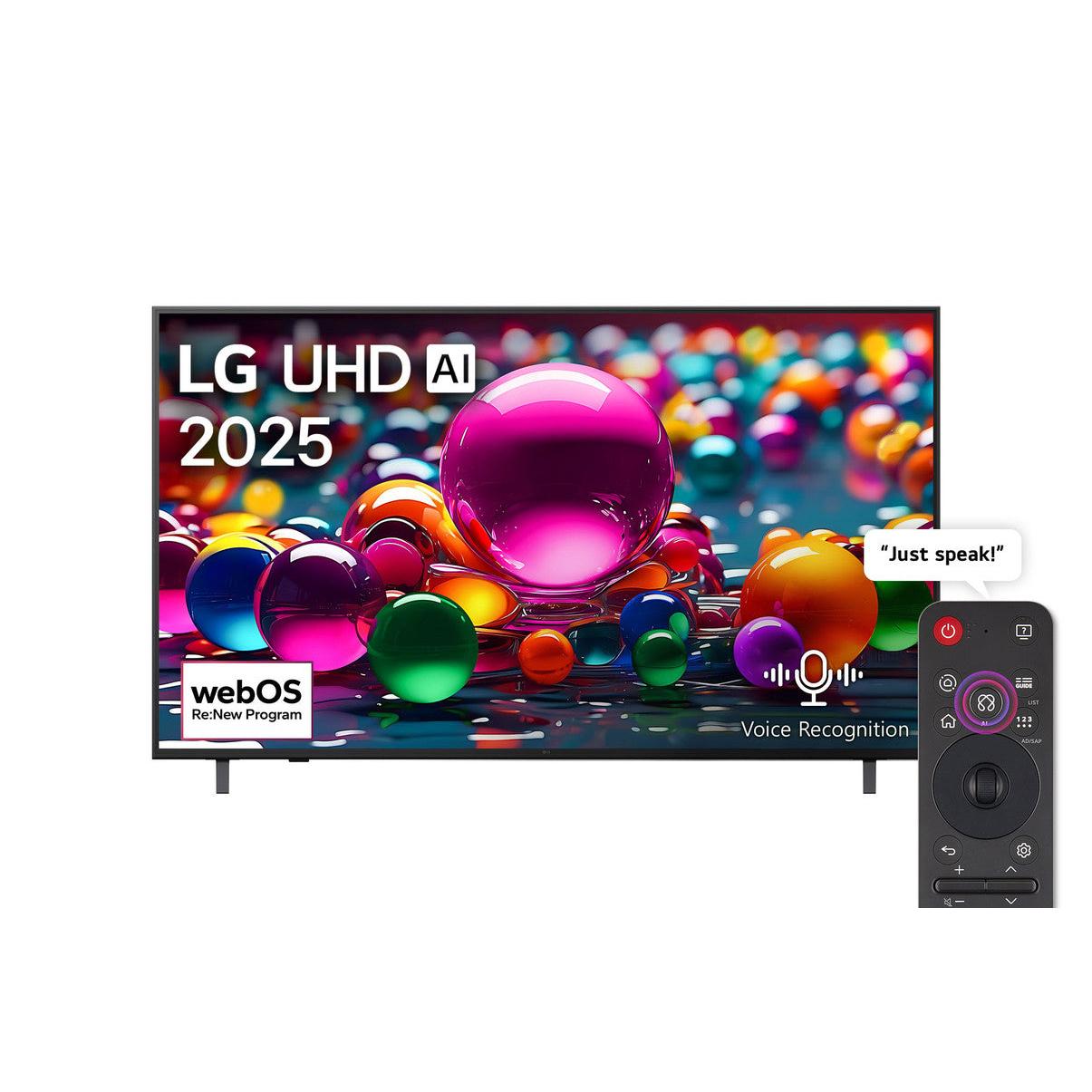 تلفزيون سمارت ال جي ، مقاس 55 بوصة ، ليد ، دقة 4K UHD ، ببسريفر داخلي - 55UA85006LA