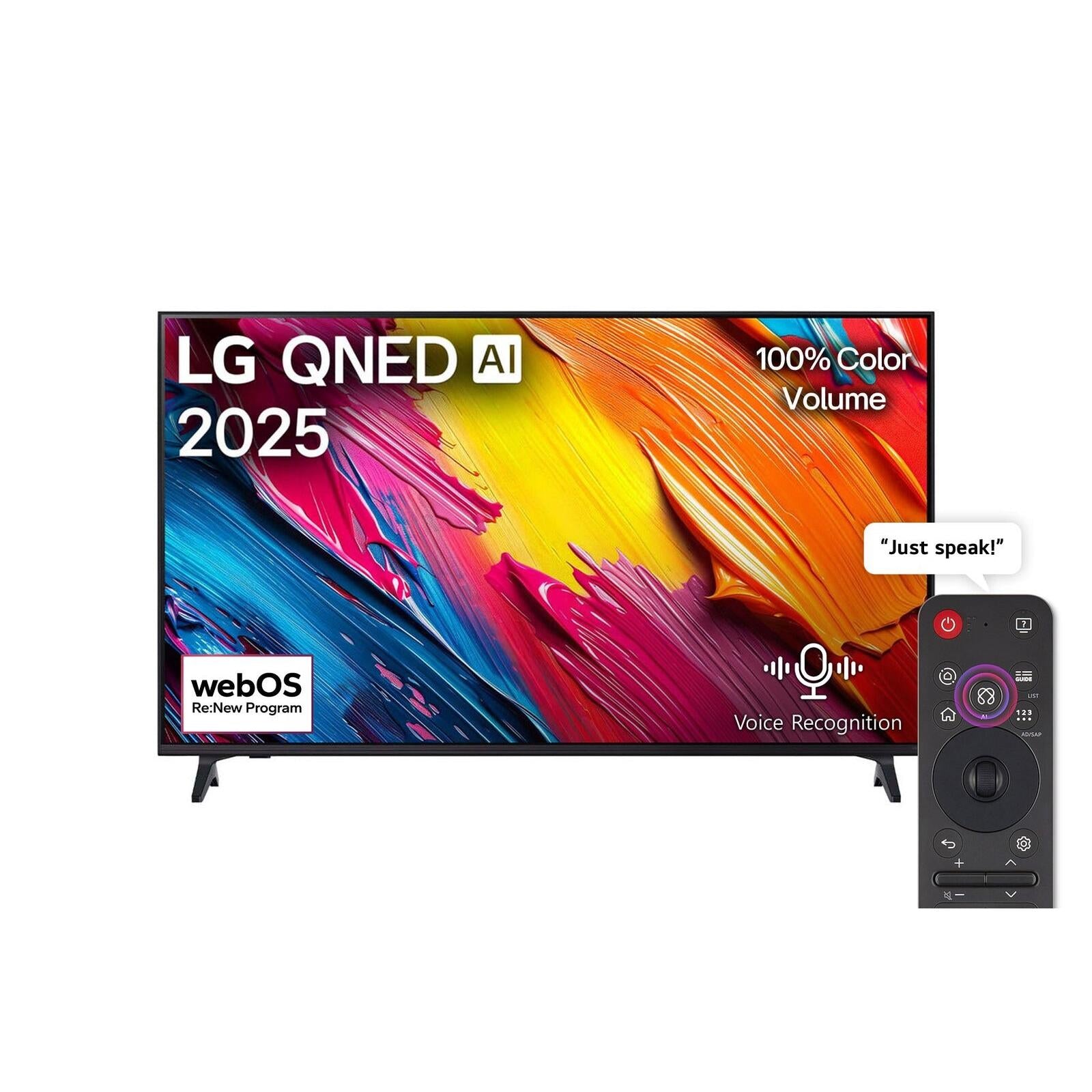 تلفزيون سمارت إل جي ، مقاس 65 بوصة ، QNED ، دقة 4K UHD ، ببسريفر داخلي - 65QNED70A6A