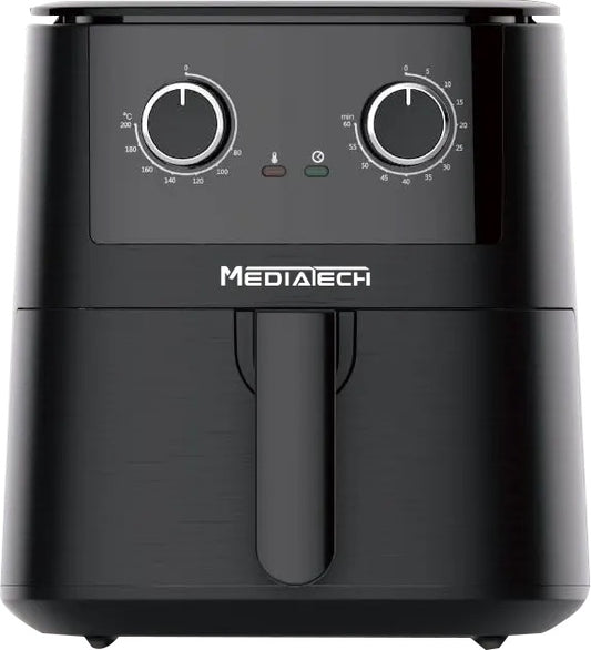 Mediatech Air Fryer, 7.2 Liter Capacity, Black - MT-AF3000M