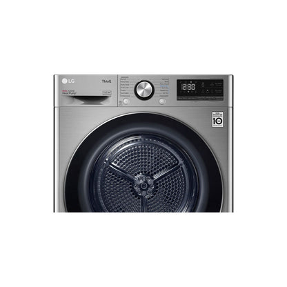 مجفف ملابس ال جي ، سعة 10.1 لتر ، بلاتنيوم - RH10V9PV2W