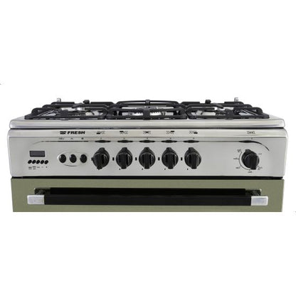بوتاجاز غاز فريش Moderno 7530 ، عدد 5 شعلة ، ستانلس ستيل