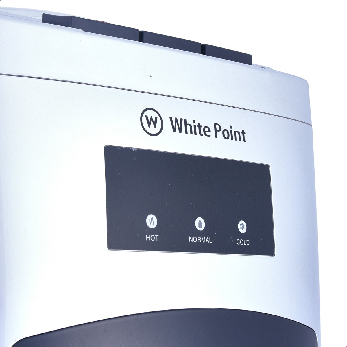 مبرد مياه تحمیل علوي وايت بوينت ، ساخن وبارد وفاتر ، 3 حنفية ، فضي - WPWD 1316FS