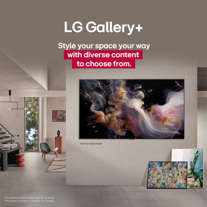 تلفزيون سمارت ال جي ، مقاس 83 بوصة ، ليد ، دقة 4K UHD ، ببريسفر داخلي - OLED83G56LA