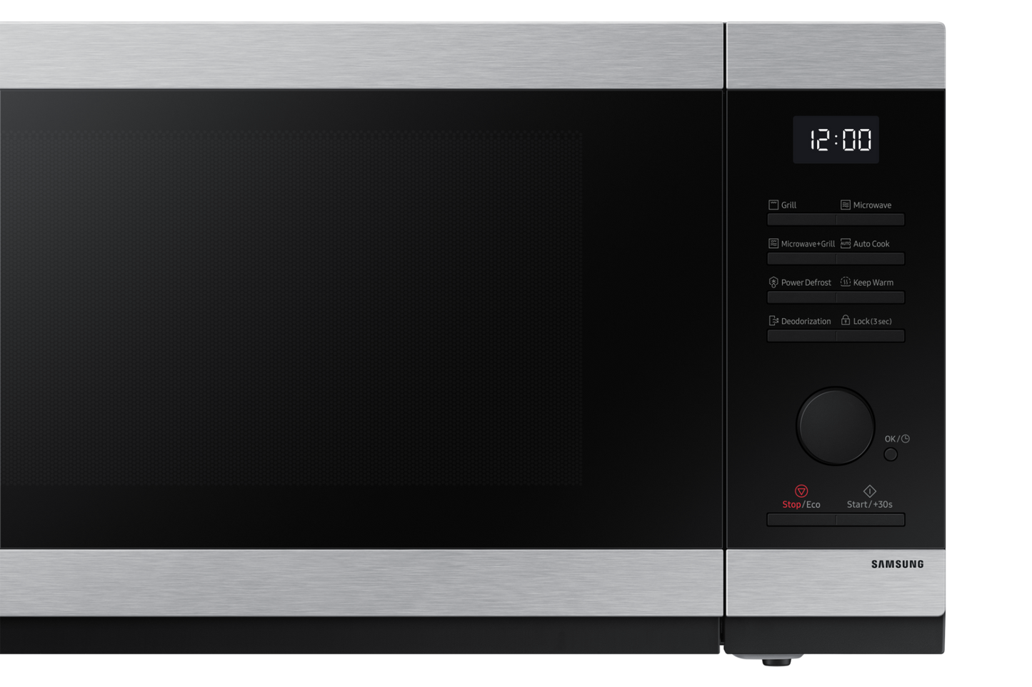 ميكرويف بشواية سامسونج ، سعة 40 لتر ، 1500 وات ، اسود وفضي - MG40DG5524ATSG