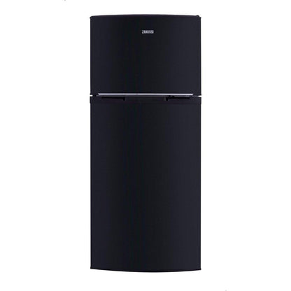 ثلاجة بفريزر علوي زانوسي Crispo ، سعة 370 لتر ، نوفروسـت ، لا ، اسـود