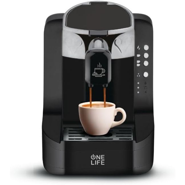 ماكينة قهوة تركي وان لايف ، 750 وات ، اسود وفضي - TC75S
