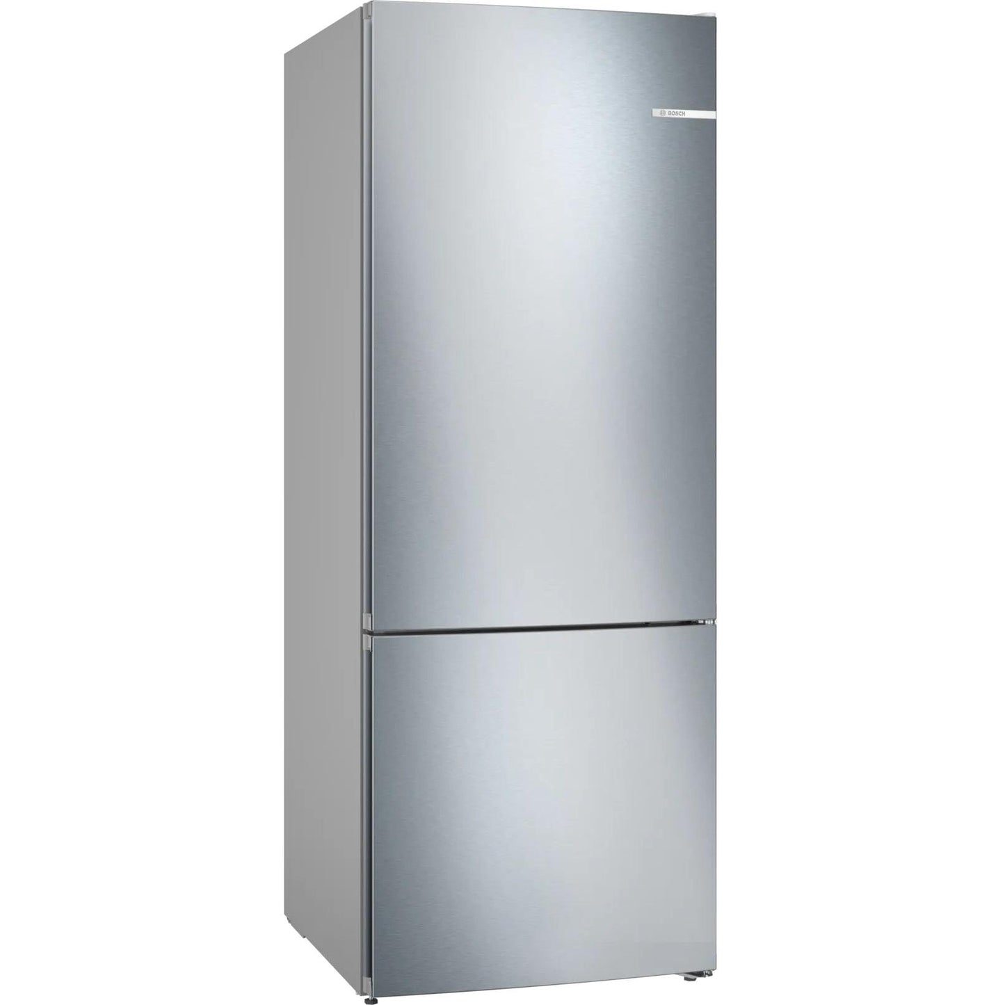 ثلاجة بفريزر سفلي بوش Series 4 ، سعة 483 لتر ، نوفروست ، لا ، فضي - KGN55VI2E9