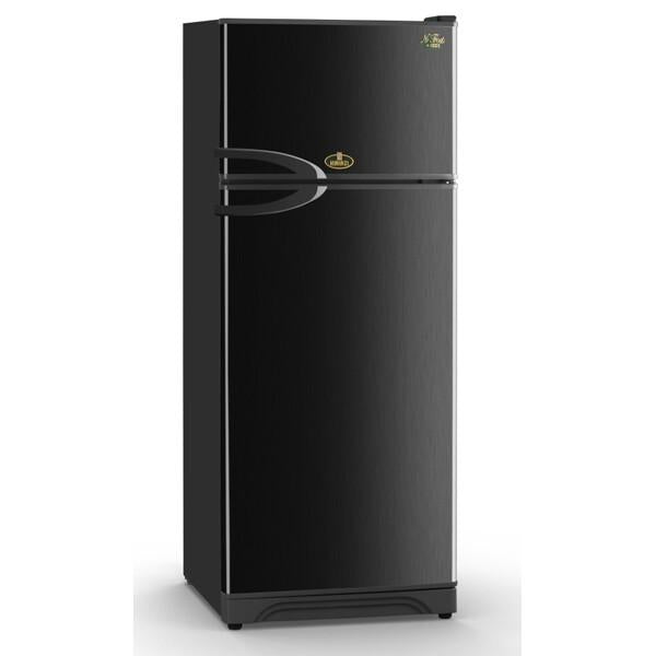 ثلاجة بفريزر علوي كيريازي KH370LN ، سعة 370 لتر ، نوفروست ، لا ، اسود