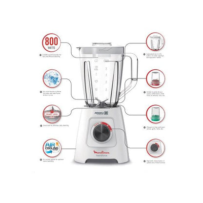 خلاط مولينكس Blendforce ، 800 وات ، ابيض - LM4231EG