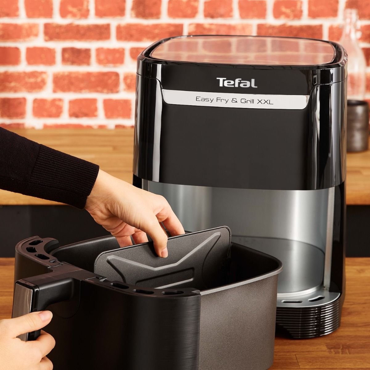 Easy Fry & Grill XXL Digital Tefal Air Fryer, 6.5 Liters, 1800 Watt, Black - EY8018EG