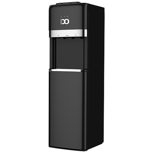 مبرد مياه تحميل سفلي اي دو ، ساخن وبارد وفاتر ، 3 حنفية ، اسود وفضي - WD300BL-BK