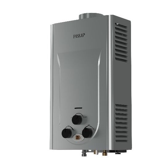 سخان غاز باساب ، سعة 10 لتر ، فضي - WH-10L
